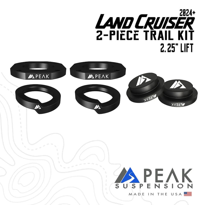 Peak Suspension 2-Piece Trail Kit – 2.25″ Lift | 2024+ Land Cruiser - Underland Offroad