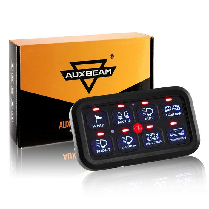 Auxbeam 8-Gang Switch Panel - Colorado & Canyon Enthusiasts