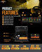 Auxbeam AS-600 6 Gang RGB Slim Switch Panel with APP & Remote Control - Colorado & Canyon Enthusiasts