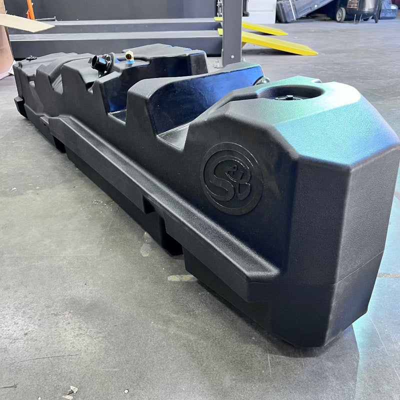 S&B 60 Gallon High-Capacity Fuel Tank | 1999-2010 Ford Powerstroke 7.3L, 6.0L, 6.4L Crew Cab & Ext Cab Long Bed