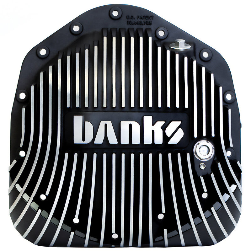 Banks Ram-Air Differential Cover Kit Satin Black/Machined w/Hardware 01-19 Chevy/GMC 03-24 Ram with AAM 11.5 Inch or 11.8 Inch 14 Bolt Rear Axle