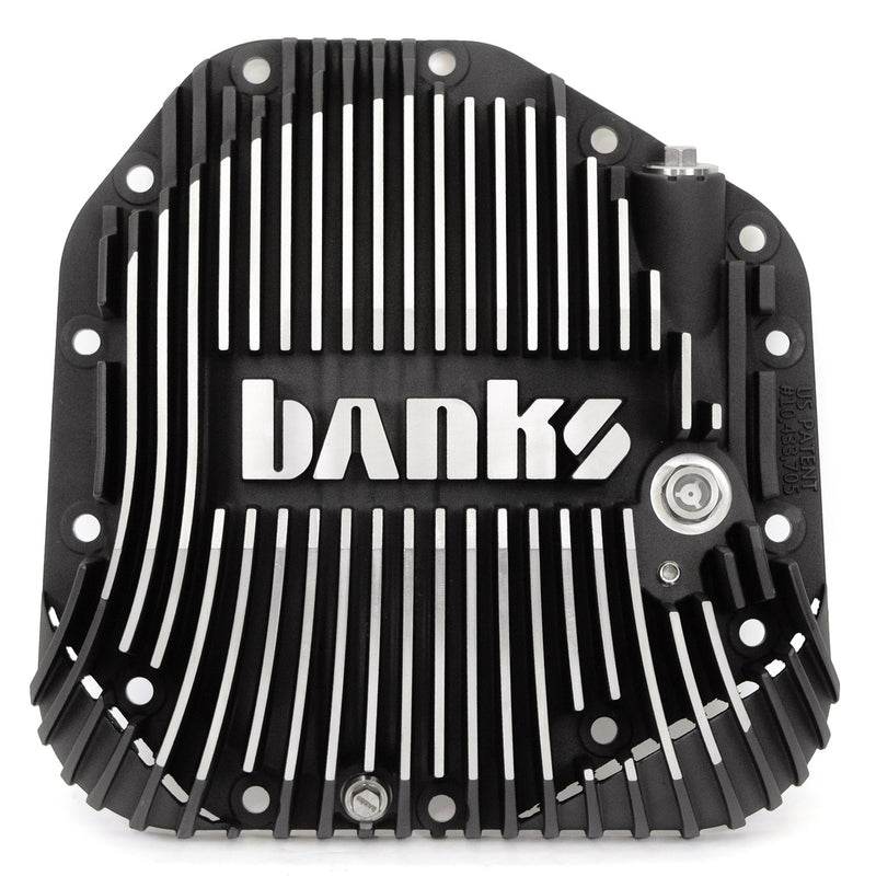 Banks Ram-Air Differential Cover Kit Satin Black/Machined w/Hardware for 17-24 Ford F250 HD Tow Pkg and F350 SRW with Dana M275 Rear Axle