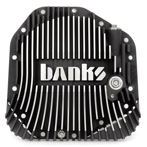Banks Ram-Air Differential Cover Kit Satin Black/Machined w/Hardware for 17-24 Ford F250 HD Tow Pkg and F350 SRW with Dana M275 Rear Axle