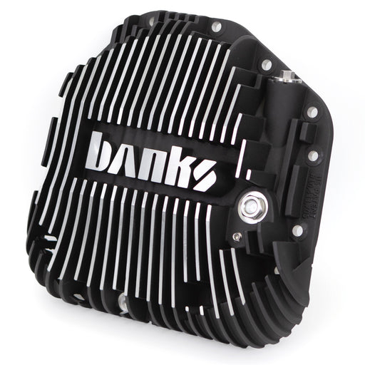 Banks Ram-Air Differential Cover Kit Satin Black/Machined w/Hardware for 17-24 Ford F250 HD Tow Pkg and F350 SRW with Dana M275 Rear Axle (2)