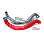 Banks Boost Tube Upgrade Kit, Red powder-coated for 2004.5-2009 Chevy/GMC 2500/3500 6.6L Duramax (2)
