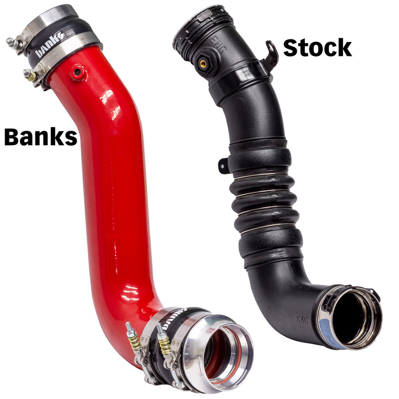 Banks Boost Tube Upgrade Kit Red Powder Coated (Set) for 17-19 Chevy/GMC 2500/3500 6.6L Duramax L5P (4)