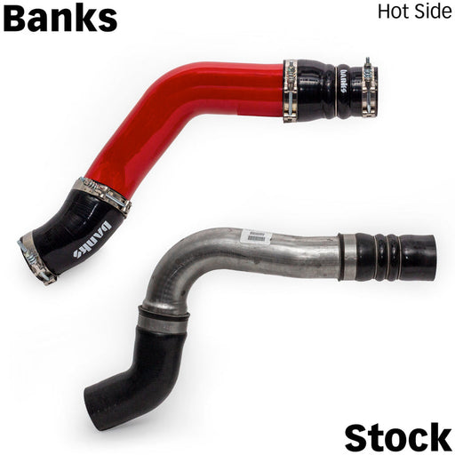 Banks Boost Tube Upgrade Kit Fits 19-24 Ram 2500/3500 6.7L Cummins Red Powdercoat (2)