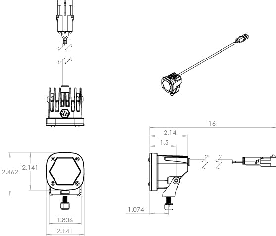 Baja Designs LED Light Pods S1 Pair | Universal