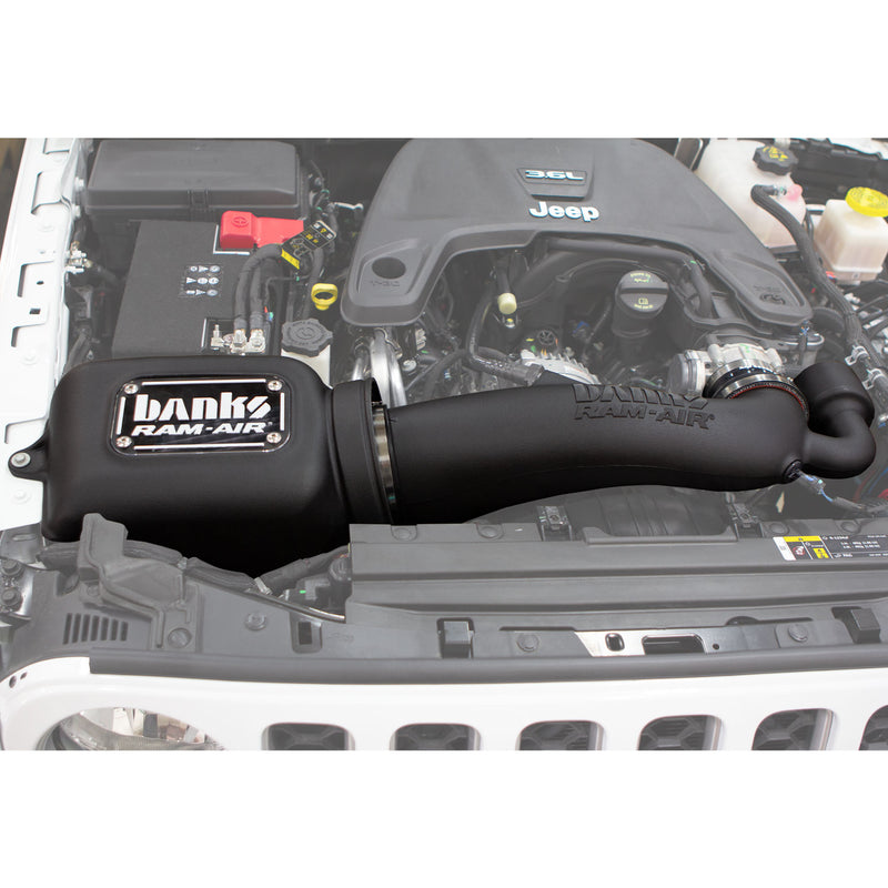 Banks Ram-Air, Big-Ass Dry Filter Cold Air Intake System for 18-26 Jeep Wrangler JL 3.6L 20-26 Gladiator 3.6L (6)