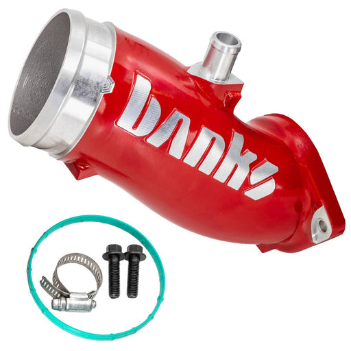 Banks Monster-Ram Turbo Inlet Elbow 17-26 Chevy/GMC 2500/3500 6.6L Duramax L5P Red Powdercoat (2)