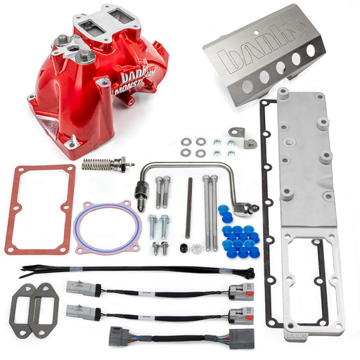 Banks Monster-Ram Intake System for 13-18 Dodge Ram 2500/3500 6.7L Cummins Red Powdercoat (2)