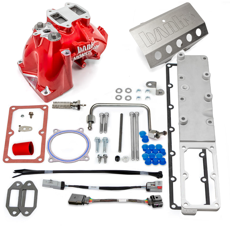 Banks Monster-Ram Intake System for 19-24 Ram 2500/3500 6.7L Cummins Red Powdercoat (2)