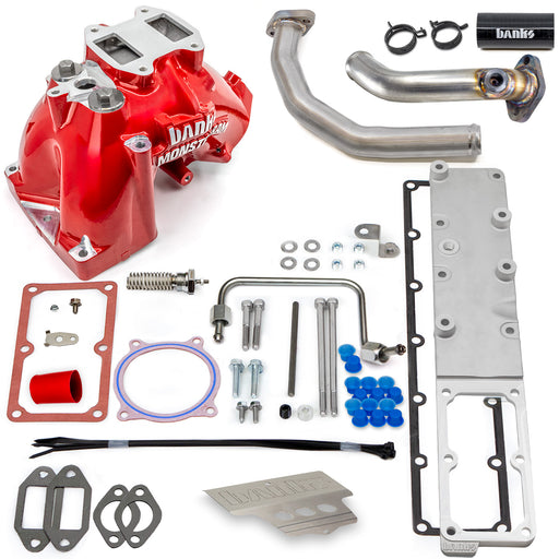 Banks Monster-Ram Intake 19-24 RAM 3500-5500 Chassis Cab 6.7L Red Powdercoat (2)