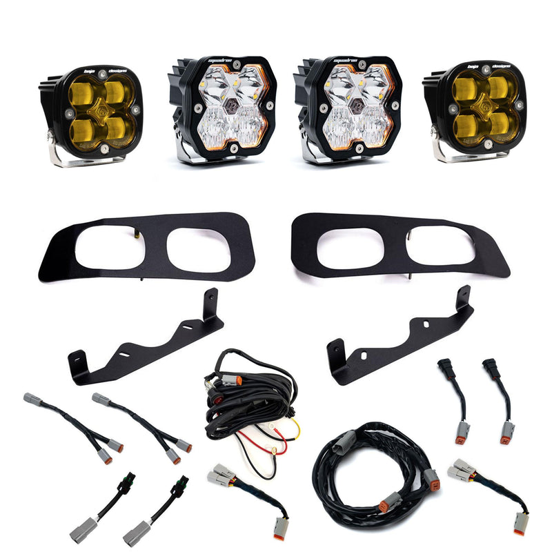 Baja Designs Squadron 2.0 Sport/Squadron SAE Dual Fog Pocket Light Kit | 2023+ Ford F-250 | 2023+ Ford F-350