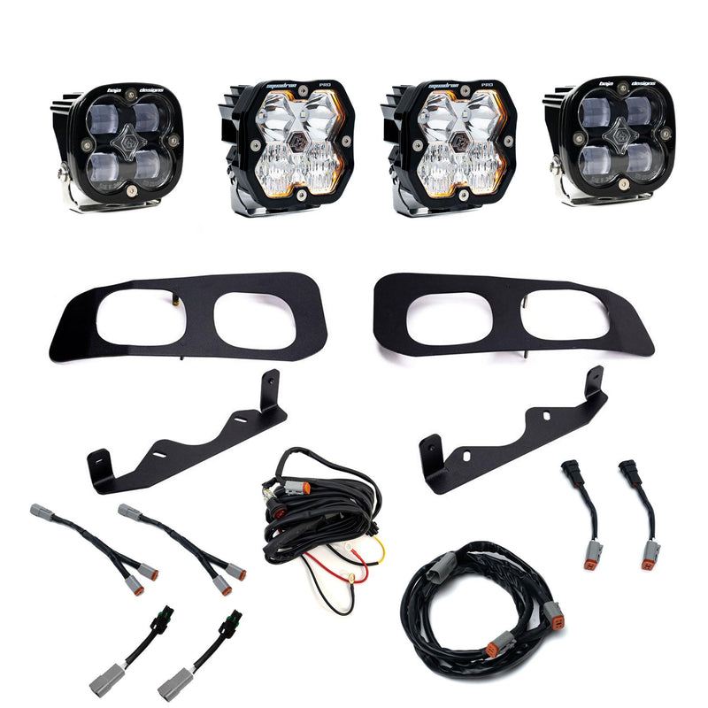 Baja Designs Squadron 2.0 Pro/Squadron SAE Dual Fog Pocket Light Kit | 2023+ Ford F-250 | 2023+ Ford F-350