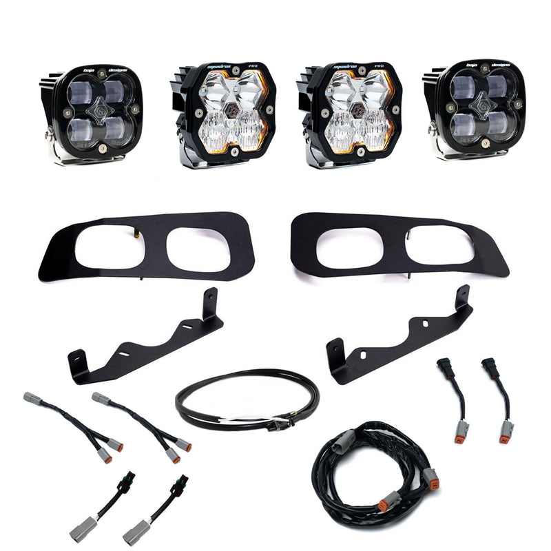 Baja Designs Squadron 2.0 Pro/Squadron SAE Dual Fog Pocket Light Kit | 2023+ Ford F-250 | 2023+ Ford F-350