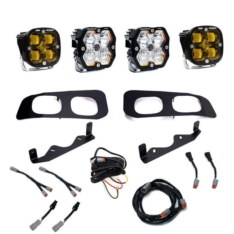Baja Designs Squadron 2.0 Pro/Squadron SAE Dual Fog Pocket Light Kit | 2023+ Ford F-250 | 2023+ Ford F-350