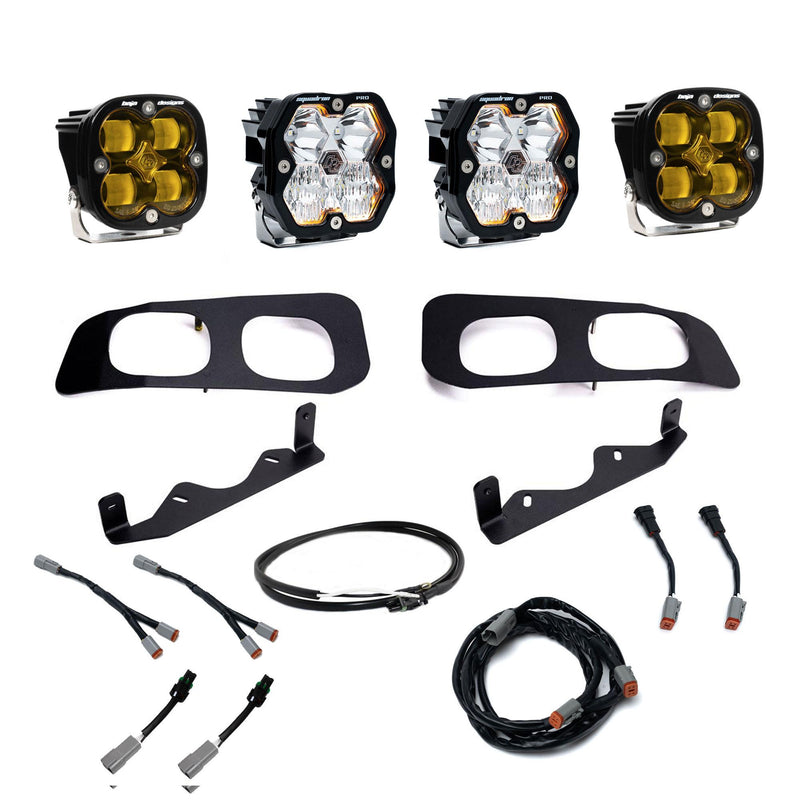Baja Designs Squadron 2.0 Pro/Squadron SAE Dual Fog Pocket Light Kit | 2023+ Ford F-250 | 2023+ Ford F-350