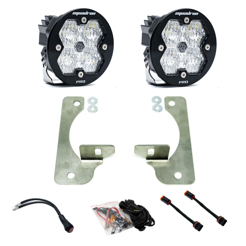 Baja Designs Squadron-R 2.0 Pro Fog Pocket Light Kit w/ OE Bumper | 2018+ Jeep Wrangler | 2020+ Jeep Gladiator