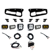 Baja Designs Squadron 2.0 Sport/S2 Sport/S2 SAE Sportman Fog Pocket Light Kit w/ Steel Bumper | 2021+ Ford Bronco