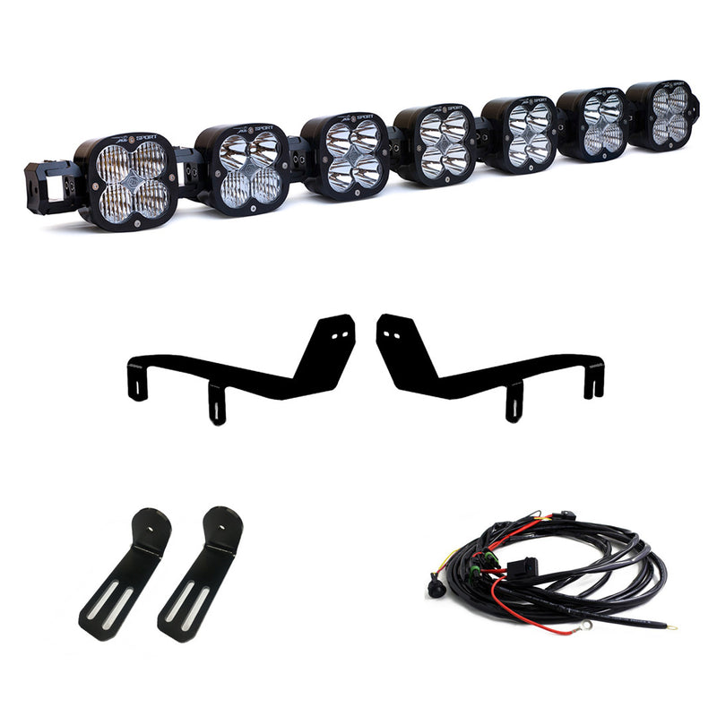 Baja Designs 7XL Pro Linkable Bumper LED Light Bar Kit for (Light Pattern Multi-Pattern Wiring) | 2017-2019 Ford F-250 | 2017-2019 Ford F-350