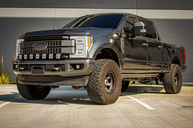 Baja Designs 7XL Pro Linkable Bumper LED Light Bar Kit for (Light Pattern Multi-Pattern Wiring) | 2017-2019 Ford F-250 | 2017-2019 Ford F-350