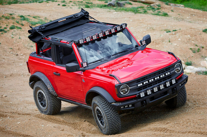Baja Designs 8XL Pro Linkable LED Light Bar Roof Mount Kit for (Light Pattern Multi-Pattern Wiring) | 2021+ Ford Bronco