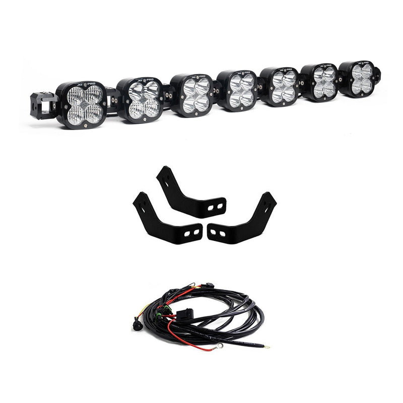 Baja Designs 7XL Pro Linkable Roof Light Bar Kit For Prinsu Rack FJ Cruiser (Multi-Patte) | 2005-2024 Toyota Tacoma | 2005-2024 Toyota 4Runner | More