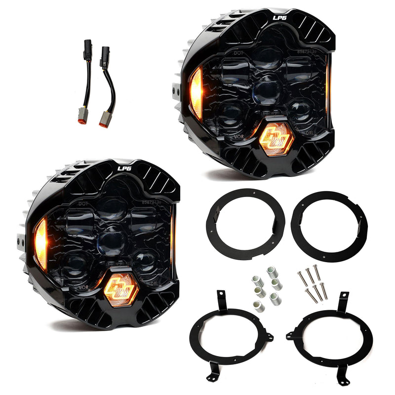 Baja Designs DOT LP6 LED Headlight Kit w/LED Headlights | 2018+ Jeep Wrangler | 2020-2025 Jeep Gladiator