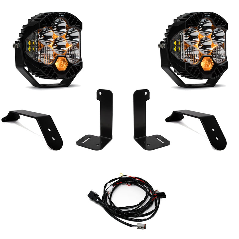 Baja Designs Dual LP6 Auxiliary Light Kit | 2018+ Jeep Wrangler | 2020-2025 Jeep Gladiator