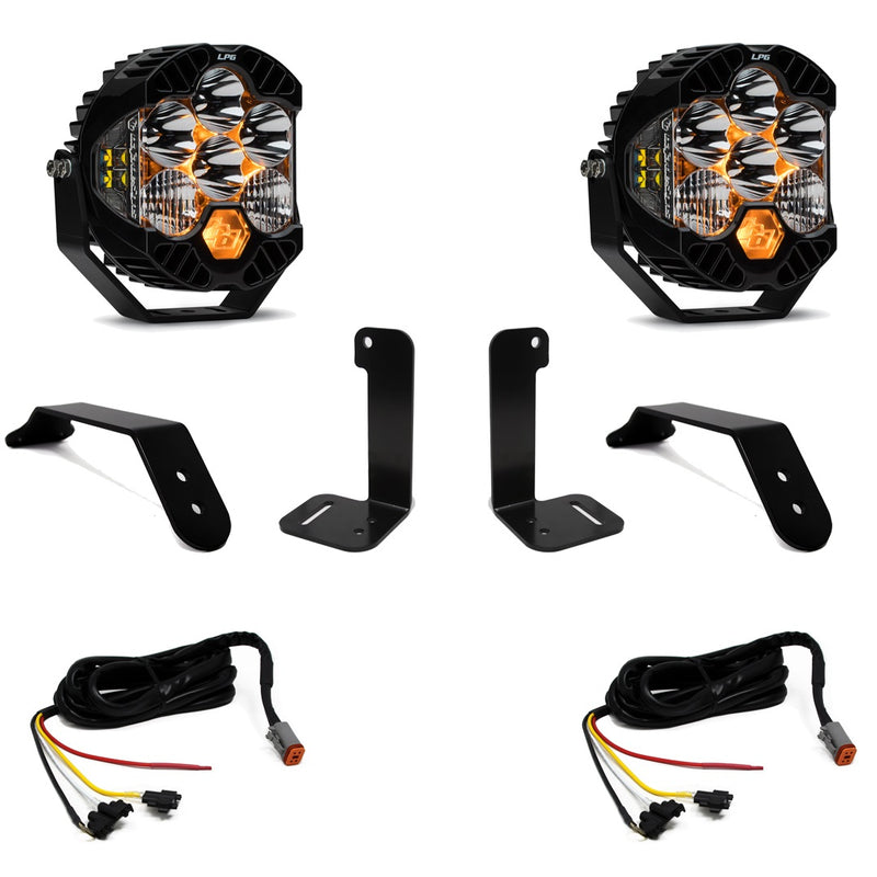 Baja Designs Dual LP6 Auxiliary Light Kit | 2018+ Jeep Wrangler | 2020-2025 Jeep Gladiator