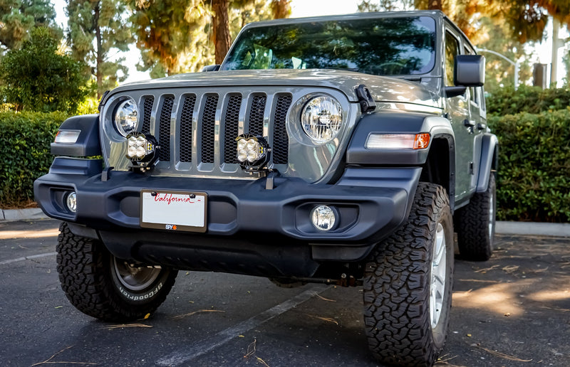 Baja Designs Dual LP6 Auxiliary Light Kit | 2018+ Jeep Wrangler | 2020-2025 Jeep Gladiator