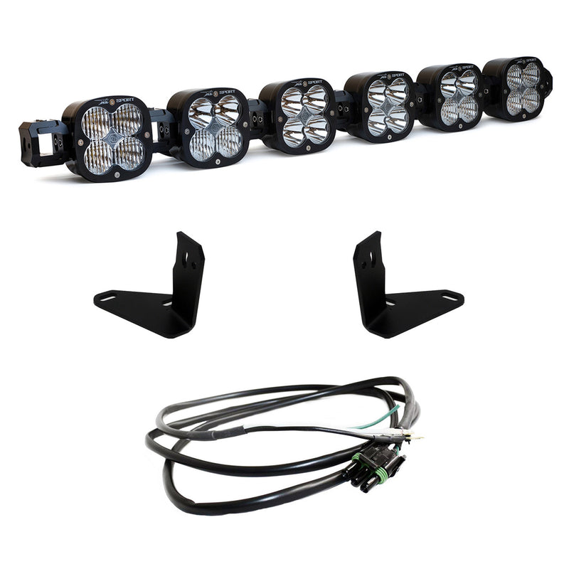Baja Designs 6 XL Linkable Light Bar Kit Steel Bumper Mount | 2021+ Ford Bronco
