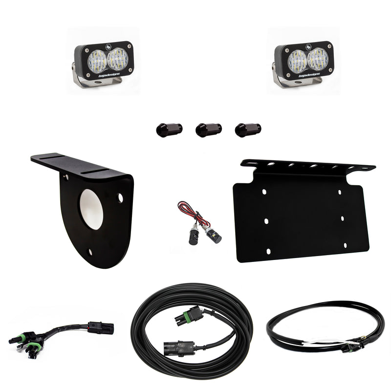 Baja Designs Dual S2 Sport W/C Reverse Kit w/Lic Plate | 2021+ Ford Bronco