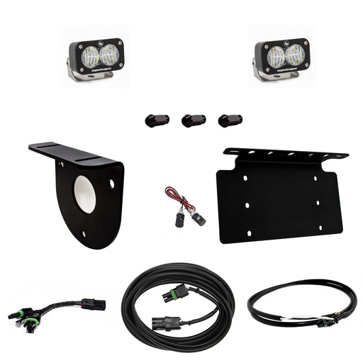 Baja Designs Dual S2 Sport W/C Reverse Kit w/Lic Plate | 2021+ Ford Bronco
