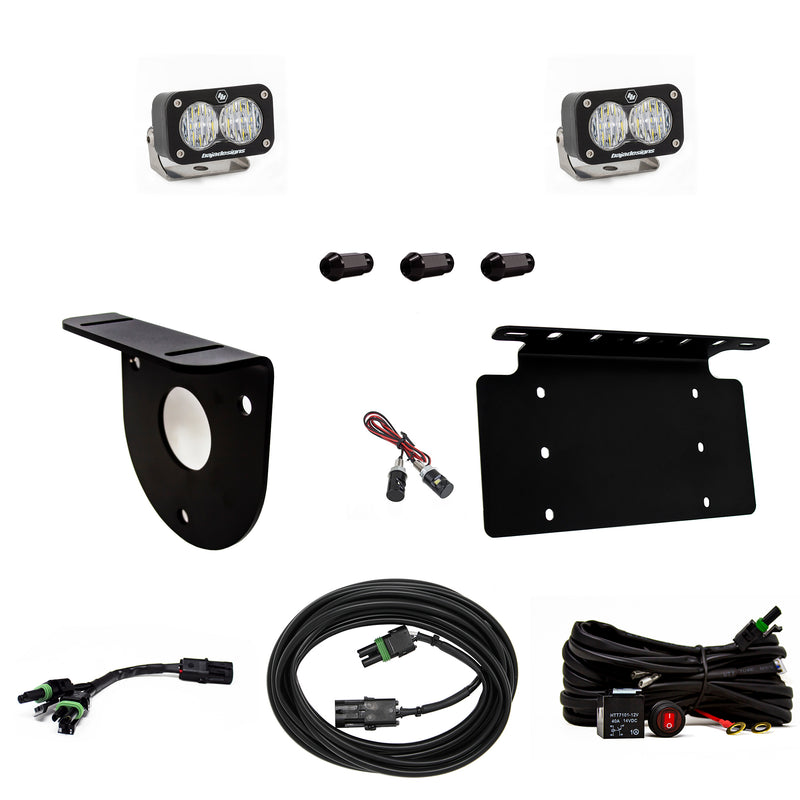Baja Designs Dual S2 Sport W/C Reverse Kit w/Lic Plate | 2021+ Ford Bronco