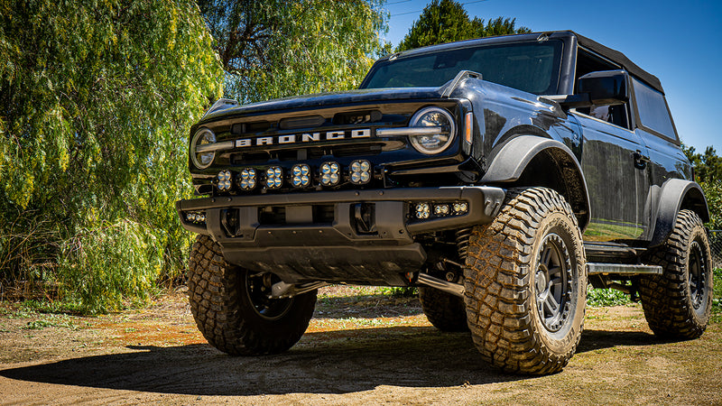 Baja Designs 6 XL Linkable Light Bar Kit Plastic Bumper Mount | 2021+ Ford Bronco