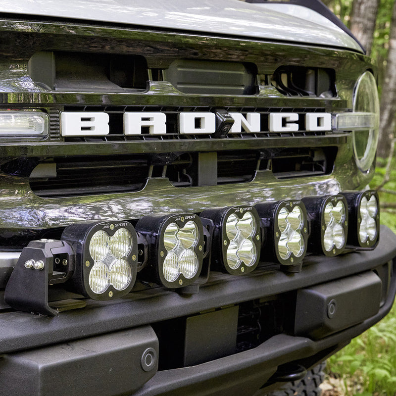 Baja Designs 6 XL Linkable Light Bar Kit Plastic Bumper Mount | 2021+ Ford Bronco