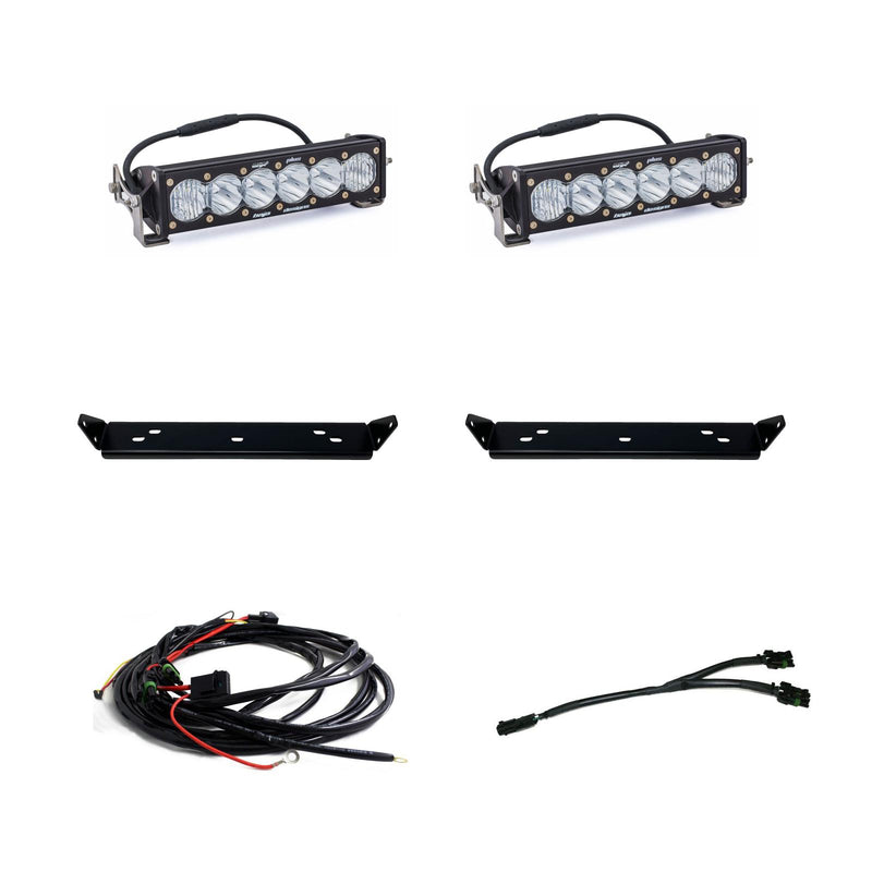 Baja Designs 10 Inch OnX6 D/C Behind Grille Kit | 2021+ Ford F-150 Raptor