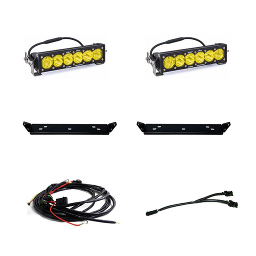 Baja Designs 10 Inch OnX6 D/C Behind Grille Kit | 2021+ Ford F-150 Raptor
