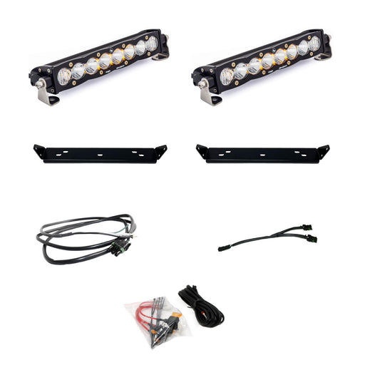 Baja Designs 10 Inch S8 D/C Behind Grille Kit | 2021+ Ford F-150 Raptor