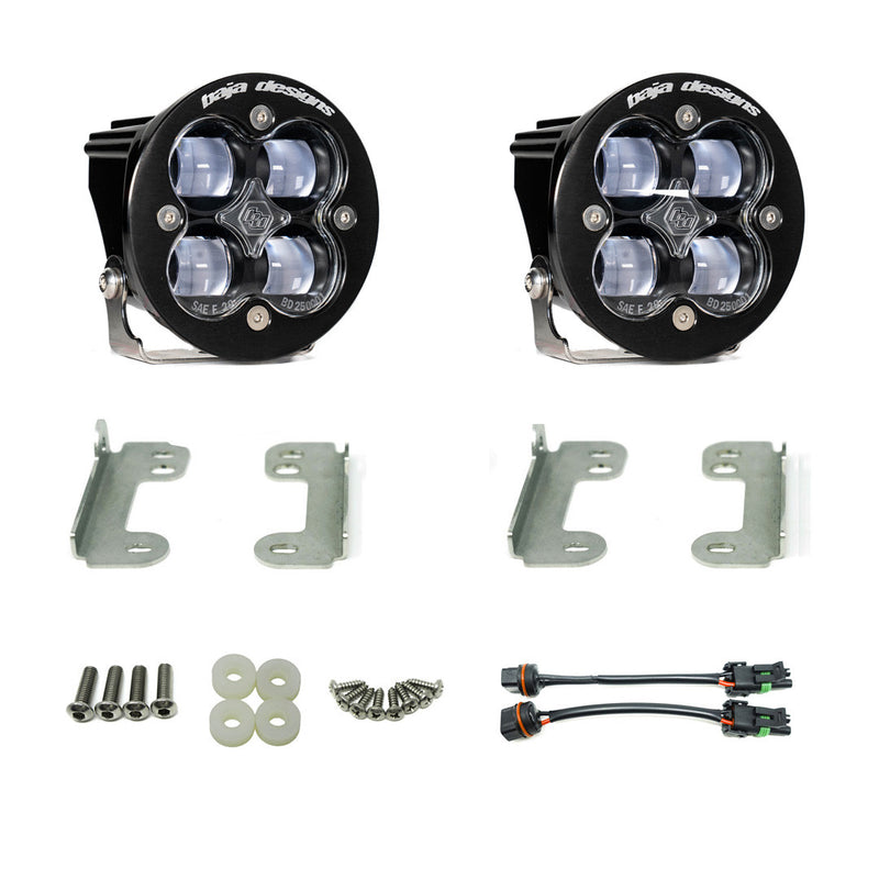 Baja Designs Squadron-R SAE Fog Pocket Light Kit OE Bumper | 2007-2009 Jeep Wrangler