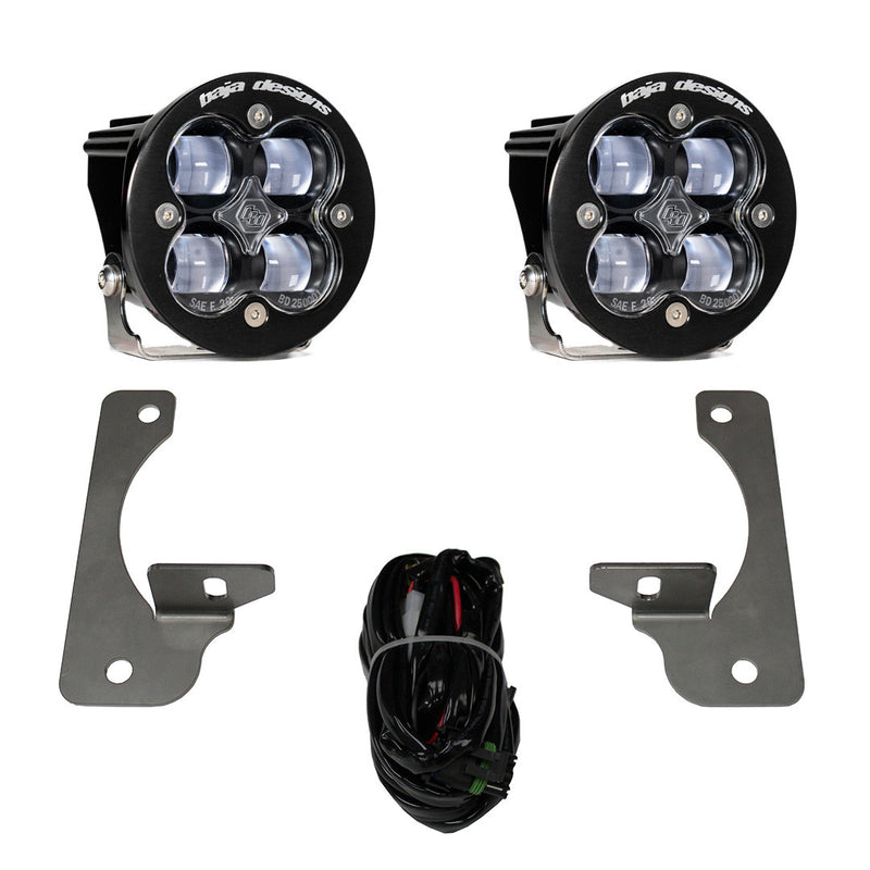 Baja Designs Squadron-R SAE Fog Pocket Light Kit Premium Bumper | 2007-2009 Jeep Wrangler