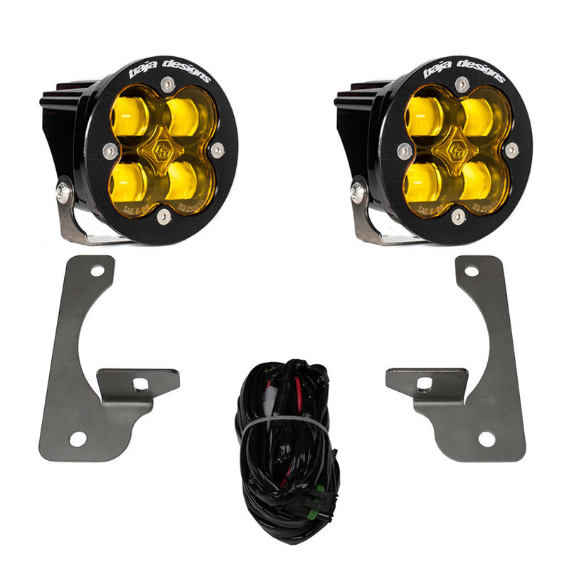 Baja Designs Squadron-R SAE Fog Pocket Light Kit Premium Bumper | 2007-2009 Jeep Wrangler
