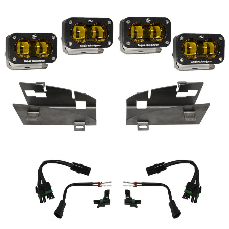 Baja Designs Rebel/TRX Dual S2 SAE Fog Pocket Kit | 2019-2023 Ram 1500