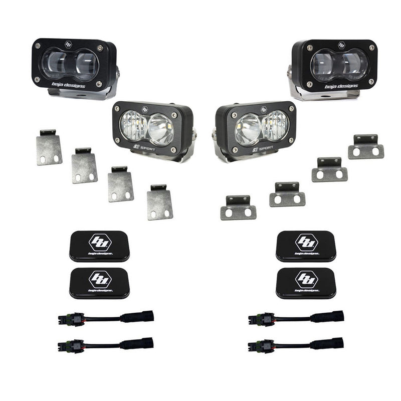 Baja Designs S2 SAE/S2 Sport Fog Pocket Kit | 2021-2024 Ford F-150 Raptor | 2023+ Ford Bronco