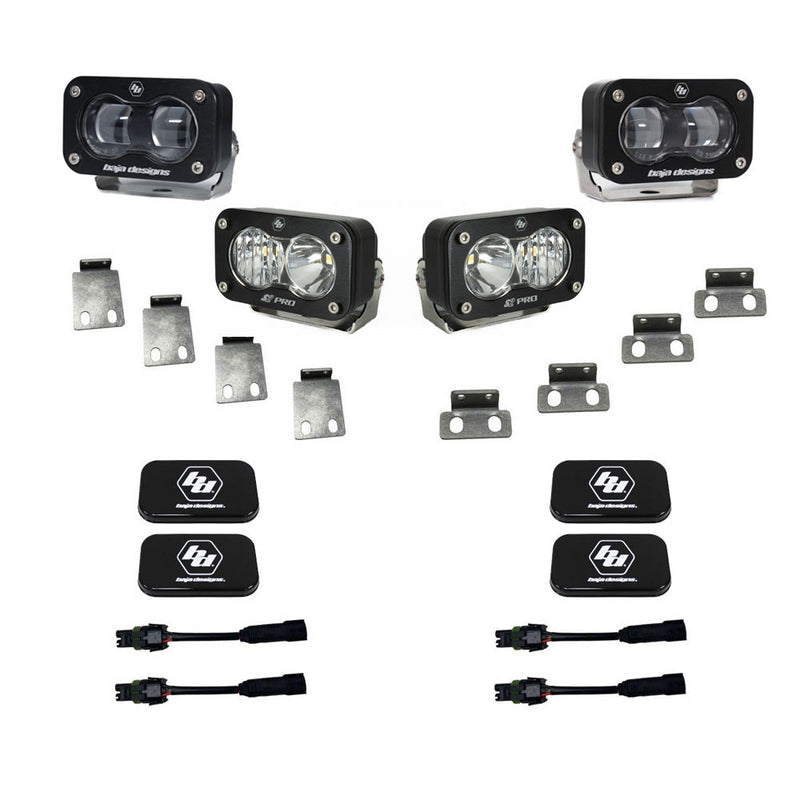 Baja Designs S2 SAE/S2 Pro Fog Pocket Kit | 2021-2024 Ford F-150 Raptor | 2023+ Ford Bronco
