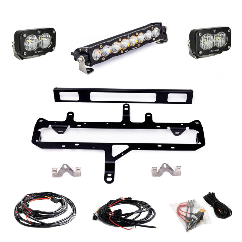 Baja Designs S8 10-Inch/S2 Pro Grille Light Kit | 2024+ Toyota Tacoma | 2024-2025 Toyota Tacoma TRD Pro