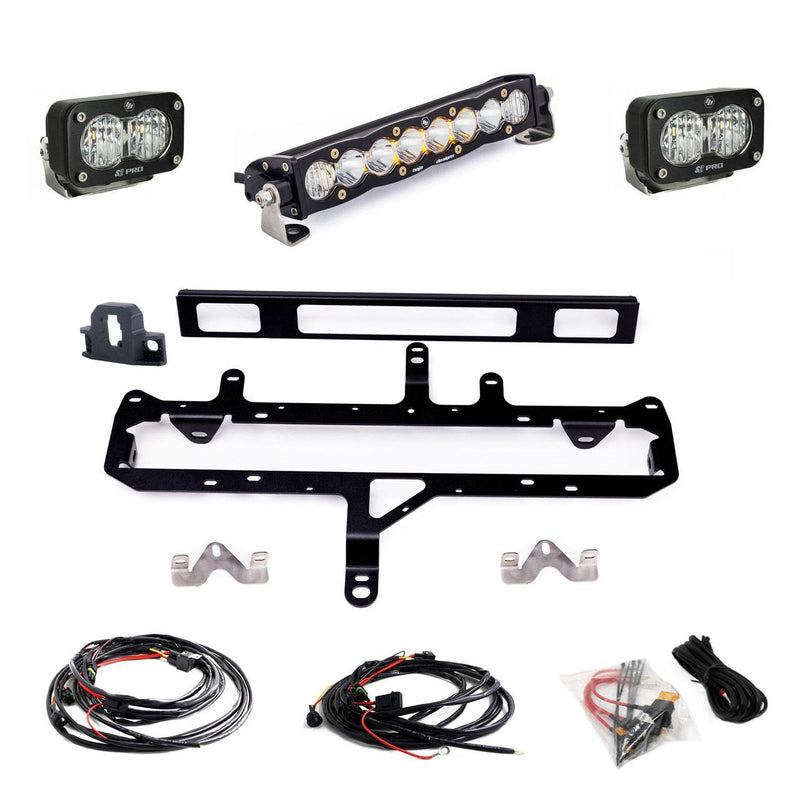 Baja Designs S8 10 Inch Light Bar S2 Pro Grille Conversion Light Kit | 2024+ Toyota Tacoma | 2024-2025 Toyota Tacoma TRD Pro