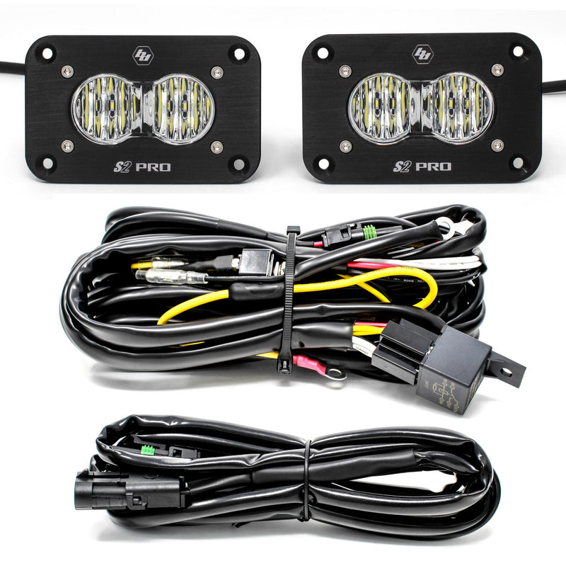 Baja Designs Flush Mount LED Light Pod Kit Pair S2 Pro | Universal